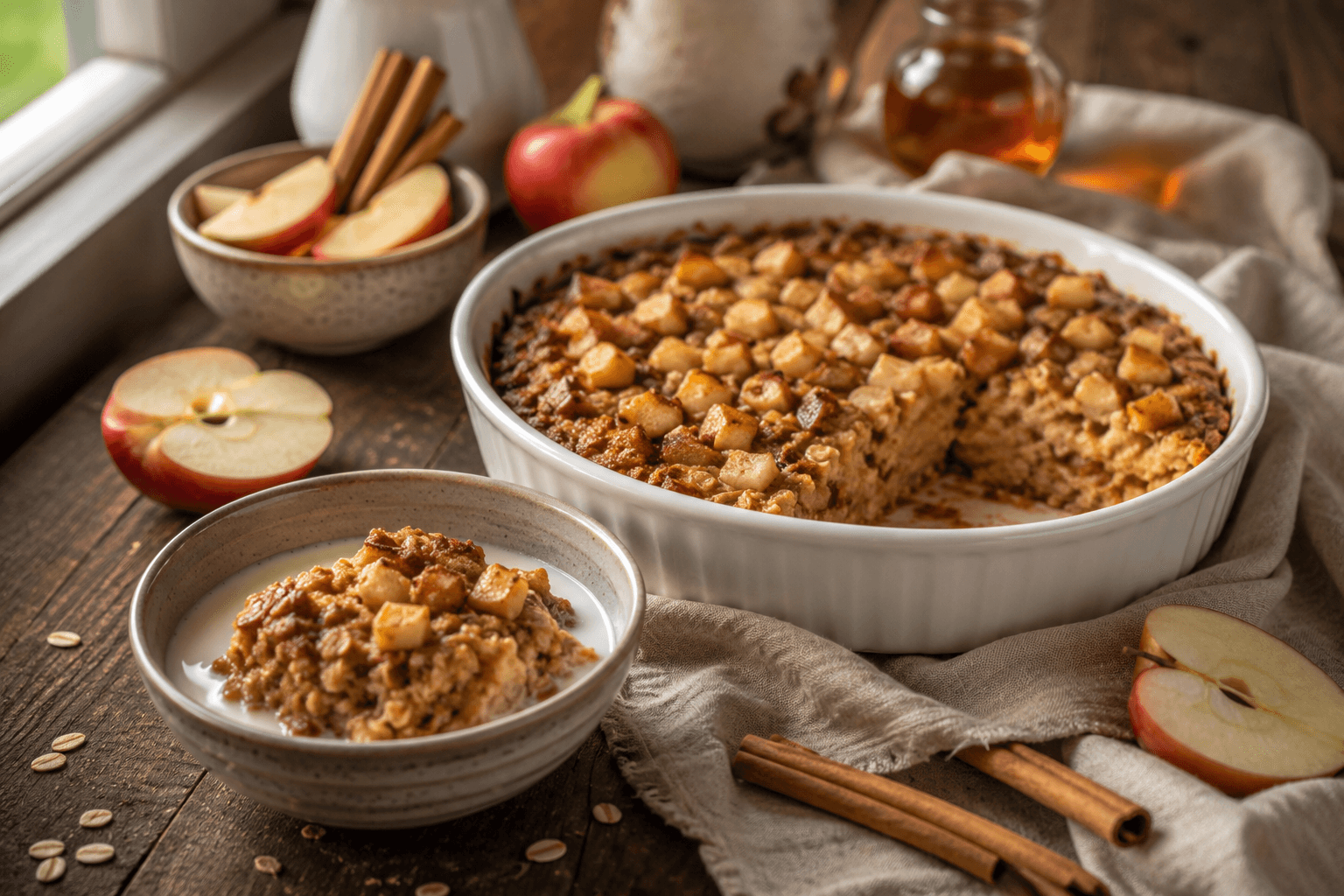 Cozy Cinnamon Apple Baked Oatmeal