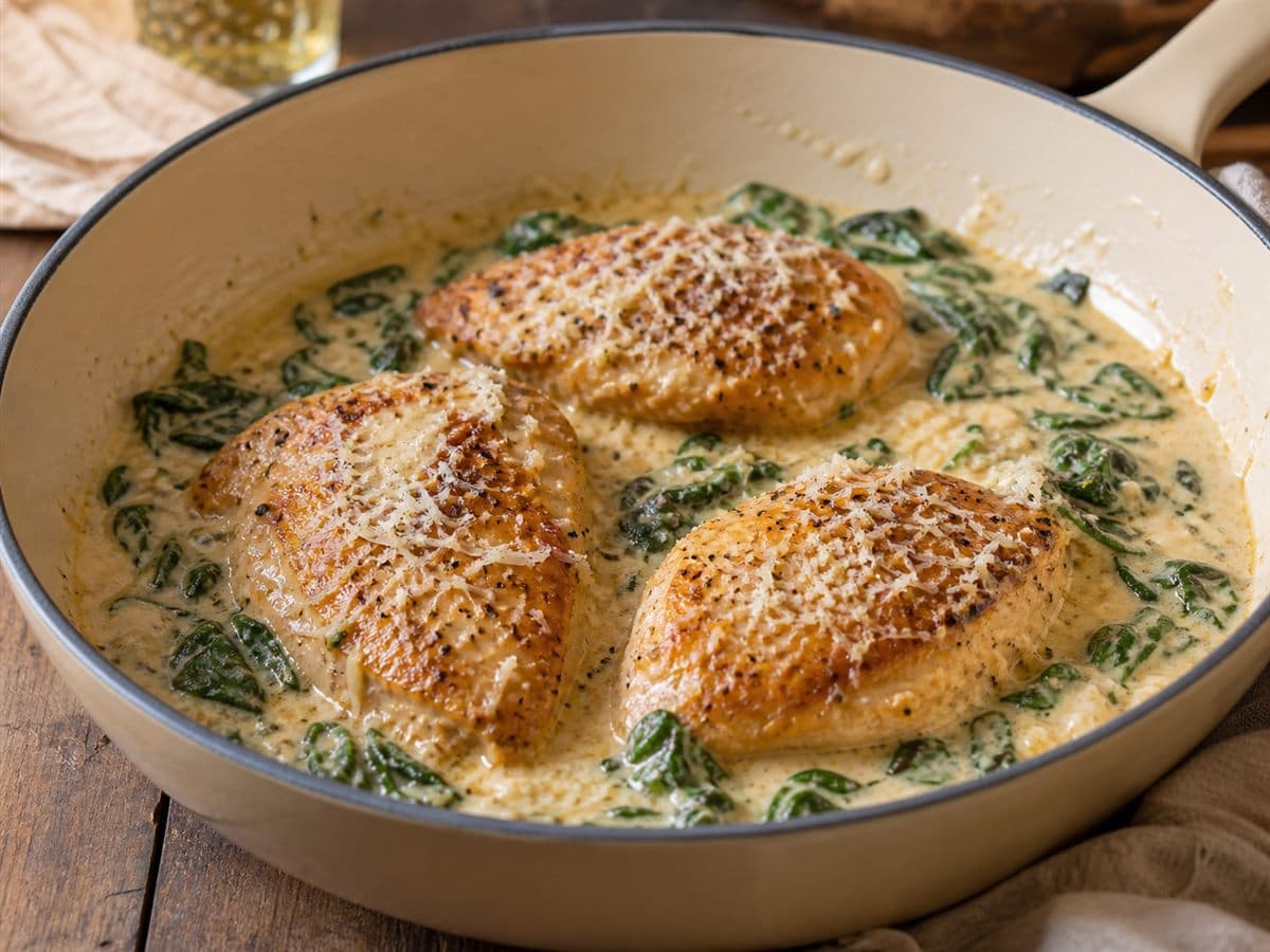 One-Pot Creamy Garlic Parmesan Chicken